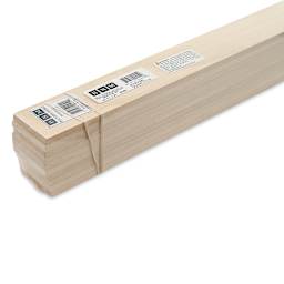 Bud Nosen Basswood Sheets - 1/4" x 2" x 24", 10 Sheets - close-up