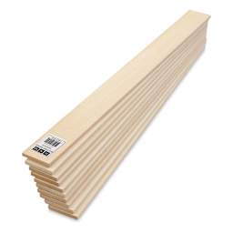 Bud Nosen Basswood Sheets - 1/4" x 2" x 24", 10 Sheets