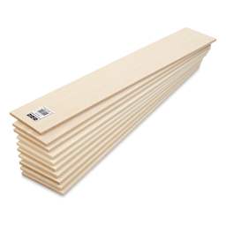 Bud Nosen Basswood Sheets - 1/4" x 4" x 24", 10 Sheets