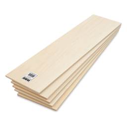 Bud Nosen Basswood Sheets - 1/4" x 6" x 24", 5 Sheets