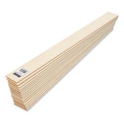 Bud Nosen Basswood Sheets - 1/8" x 2" x 24", 15 Sheets
