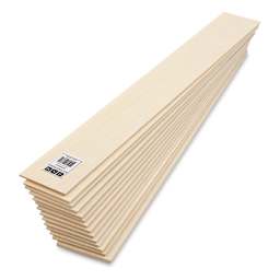 Bud Nosen Basswood Sheets - 1/8" x 3" x 24", 15 Sheets