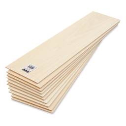 Bud Nosen Basswood Sheets - 1/8" x 6" x 24", 10 Sheets