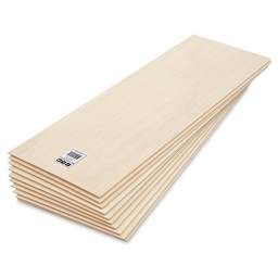 Bud Nosen Basswood Sheets - 3/32" x 8" x 24", 10 Sheets