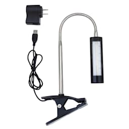 Studio Designs Art Clamp Lamp - Lamp shown with USB port and optional AC adapter