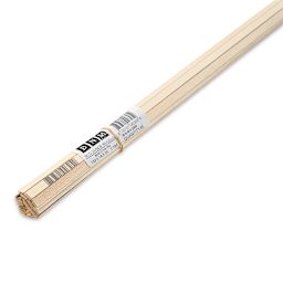 Bud Nosen Basswood Sticks - 1/32" x 1/4" x 24", 45 Sticks - close-up