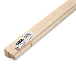 Bud Nosen Basswood Sticks - 1/4" x 1/2" x 24", 12 Sticks - close-up