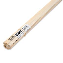 Bud Nosen Basswood Sticks - 1/8" x 3/8" x 24", 20 Sticks - close-up