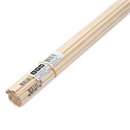 Bud Nosen Basswood Sticks - 3/32" x 1/4" x 24", 42 Sticks - close-up