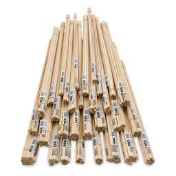 Bud Nosen Basswood Sticks - A pile of Basswood Stick Bundles shown straight on
