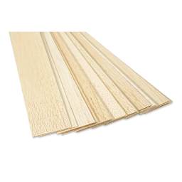 Bud Nosen Balsa Wood Sheets - 1/16" x 3" x 36", Pkg of 20 (close up)