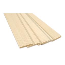Bud Nosen Balsa Wood Sheets - 3/8" x 3" x 36", Pkg of 5 (view of the ends)