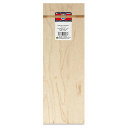 Midwest Products Maple Plywood - 1/4" x 4" x 12", featuring packaging label and rubber band