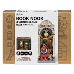 Rolife Time Travel DIY Book Nook Kit, front of packaging