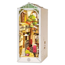 Rolife Sunshine Town DIY Book Nook Kit, constructed kit