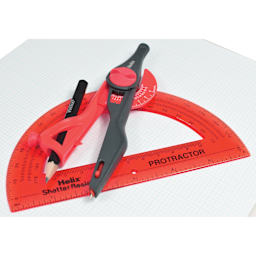 Helix Locking Compass & Protractor Set