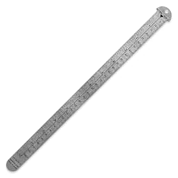 Pacific Arc Pica Pole Metal Ruler - 12", front