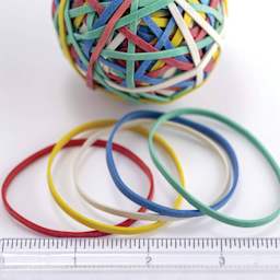 Officemate Rubber Band Ball showing various colors