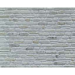 Plastruct Patterned Sheets, Random Coursed Stone, 1:48 Scale, finished example