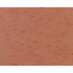 Plastruct Patterned Sheets, Brick, 1:125 Scale, finished example
