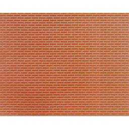 Plastruct Patterned Sheets, Brick, 1:100 Scale, finished example