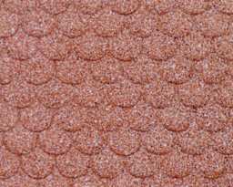 Plastruct Patterned Sheets, Scalloped Edge Tile, 1:24 Scale (finished example)