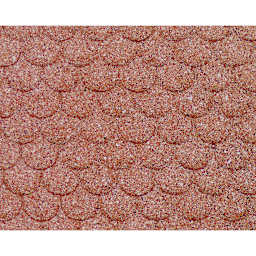 Plastruct Patterned Sheets, Scalloped Edge Tile, 1:24 Scale, finished example