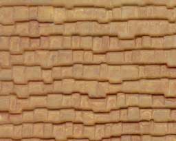 Plastruct Patterned Sheets, Wood Shake Shingle, 1:48 Scale (finished example)