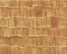 Plastruct Patterned Sheets, Wood Shake Shingle, 1:24 Scale, finished example