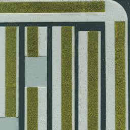 Plastruct Patterned Sheets, Curbs, Walks, and Parkways, 1:100 Scale, finished example