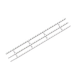 Plastruct Styrene Structural Hand Rails - Pkg of 2, 1:200 Scale, 1/4'' H x 7/16'' W x 3-5/8'' L