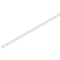 Plastruct Styrene Structural Stair Rails - Pkg of 2, 1:100 Scale, 27/64'' H x 3/4'' W x 6'' L