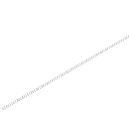 Plastruct Styrene Structural Stair Rails - Pkg of 2, 1:200 Scale, 1/4'' H x 7/16'' W x 3-5/8'' L