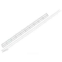 Plastruct Styrene Structural Cage/Ladder - 1:48 Scale, 23/32'' D x 12'' L