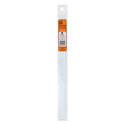 Plastruct Plastic Round Rod - Pkg of 5, 0.1" Dia × 10" L
