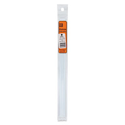 Plastruct Plastic Round Rod - Pkg of 5, 0.125" Dia × 10" L