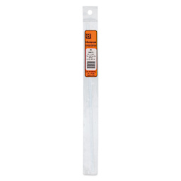 Plastruct Plastic Half-Round Rod - Pkg of 10, 0.03" Dia × 0.015" H × 10" L