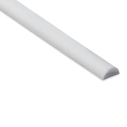 Plastruct Plastic Half-Round Rod - 0.156" Dia × 0.078" H × 10" L - close-up