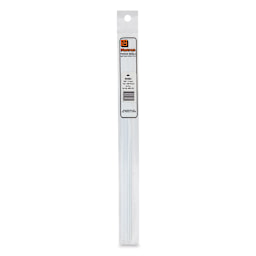 Plastruct Plastic Half-Round Rod - Pkg of 10, 0.08" Dia × 0.04" H × 10" L