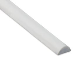 Plastruct Plastic Half-Round Rod - 0.187" Dia × 0.093" H × 10" L - close-up