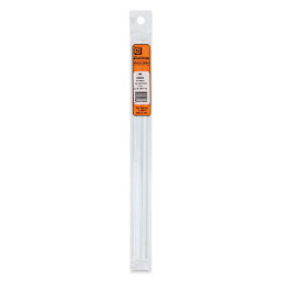 Plastruct Plastic Half-Round Rod - Pkg of 5, 0.187" Dia × 0.093" H × 10" L