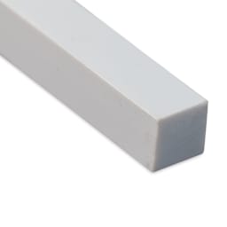 Plastruct Plastic Square Strip - 0.25" H × 0.25" W × 10" L - close-up