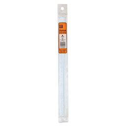 Plastruct Plastic Quarter-Round Rod - Pkg of 10, 0.06" H × 0.06" W × 10" L