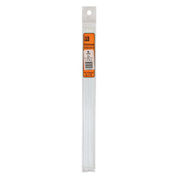 Plastruct Plastic Quarter-Round Rod - Pkg of 10, 0.08" H × 0.08" W × 10" L