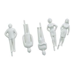 Plastruct Styrene Figures - Pkg of 5, 1-1/2" (out of packaging)