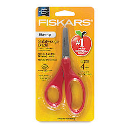 Fiskars Scissors - 5'', Blunt, Red, In Package