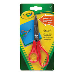 Crayola Scissors - 5-1/4", Pointed, 1-1/2" Cut front of packaging