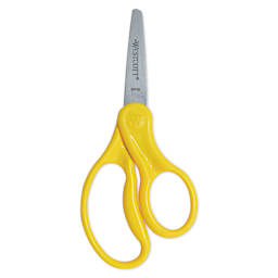 Westcott Hard Handle Kids Scissors - 5", Pointed yellow