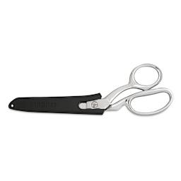 Gingher Knife-edge Dressmaker Shears - shown with protective Sheath over blades
