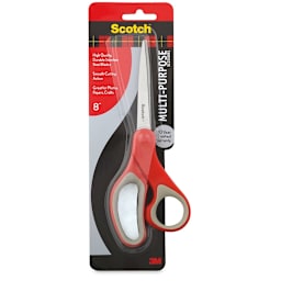 Scotch Multi-Purpose Scissors, 8" - front of packaging